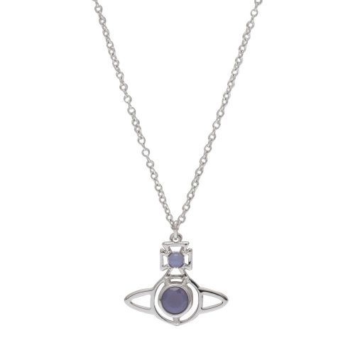 Womens Silver/Lavender Opal Nora Pendant Necklace 76869 by Vivienne Westwood from Hurleys