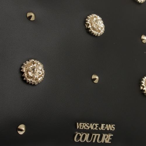 Womens Black Embellished Stud Pouch Clutch Bag 49103 by Versace Jeans Couture from Hurleys