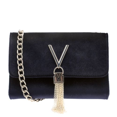 Womens Blue Velvet Marilyn Tassel Small Crossbody Bag 33644 by Valentino from Hurleys