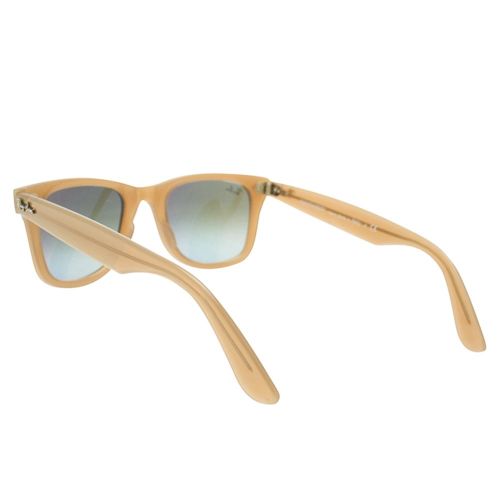 Womens Beige & Brown Mirror RB4340 Wayfarer Ease Sunglasses 9710 by Ray-Ban from Hurleys