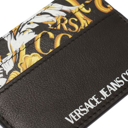 Mens Black Baroque Detail Card Holder 74322 by Versace Jeans Couture from Hurleys