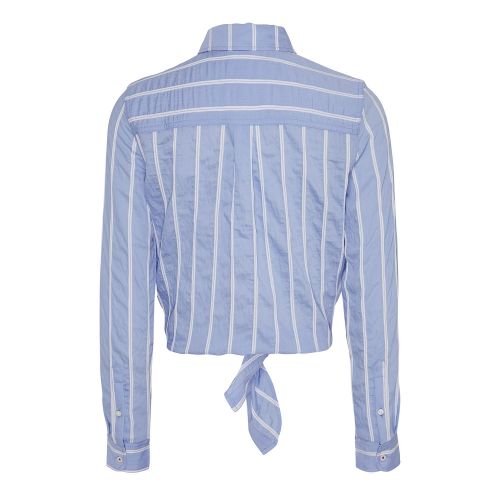 Womens Blue Stripe Front Knot Shirt 58082 by Tommy Jeans from Hurleys