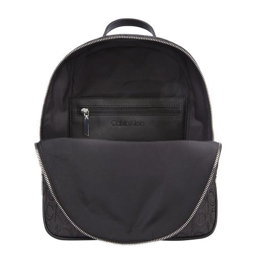 Womens Black Mono Jacquard Mono Small Backpack 85347 by Calvin Klein from Hurleys