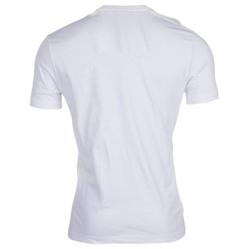Mens White Chest Logo Regular Fit S/s Tee Shirt 71282 by Lacoste from Hurleys