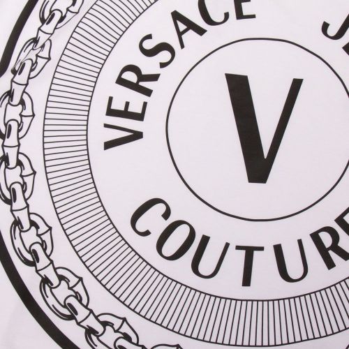 Mens White Centered Emblem S/s T Shirt 90326 by Versace Jeans Couture from Hurleys