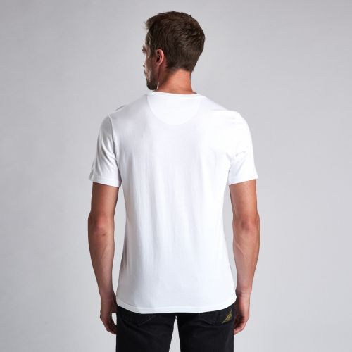 Mens White Fuse S/s T Shirt 51426 by Barbour International from Hurleys