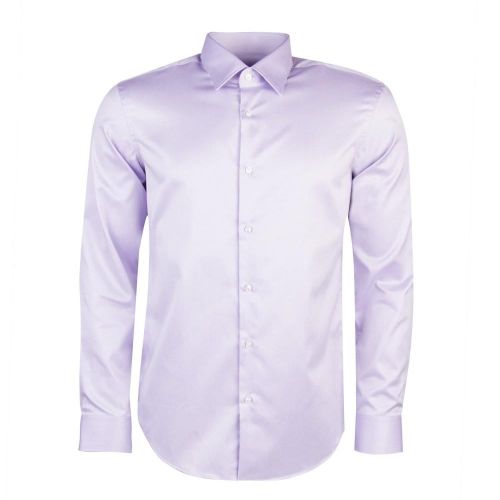 Mens Bright Purple Venzo Reg Fit L/s Shirt 25489 by HUGO from Hurleys