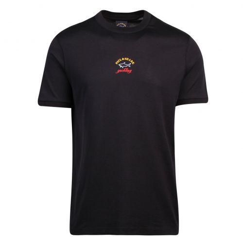 Mens Black Branded S/s T Shirt 76764 by Paul And Shark from Hurleys