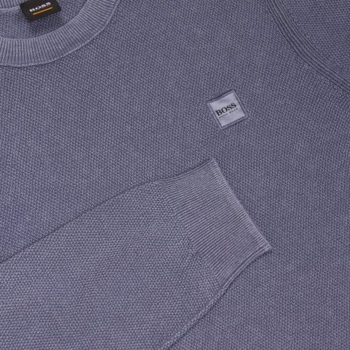 Casual Mens Blue Kalassy Crew Neck Knitted Top 26324 by BOSS from Hurleys