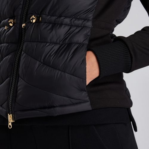 Womens Black Ventax Quilted Sweat Jacket 46688 by Barbour International from Hurleys