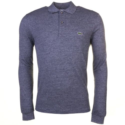 Mens Navy Classic Marl L/s Polo Shirt 61715 by Lacoste from Hurleys