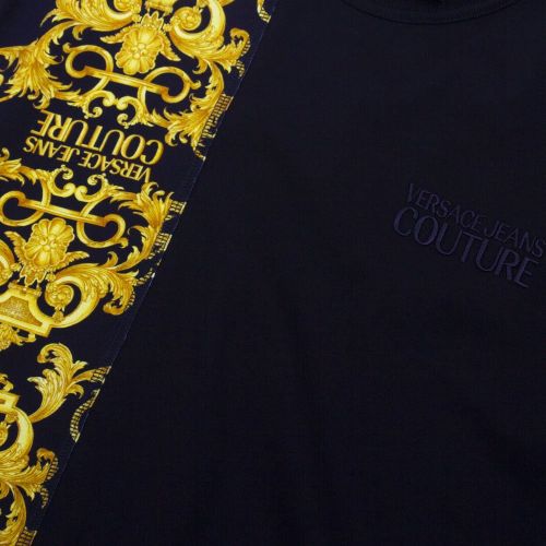 Mens Black Baroque Contrast Regular Fit S/s T Shirt 85010 by Versace Jeans Couture from Hurleys