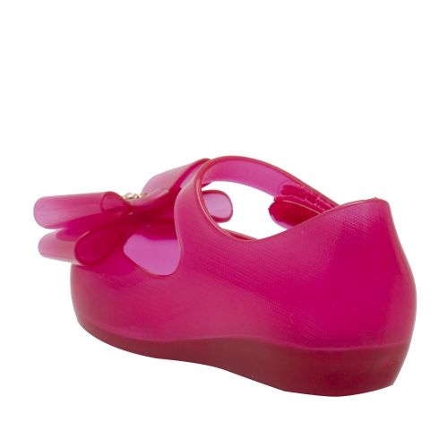 Vivienne Westwood Girls Pink Mini Ultragirl 22 Bow Shoes (4-9) 44303 by Mini Melissa from Hurleys
