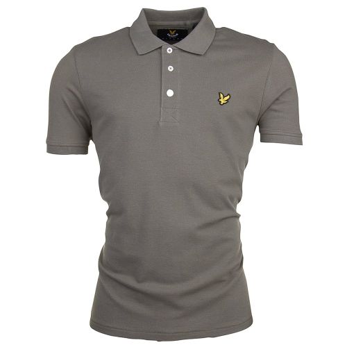 Mens Dusty Olive Plain Pick Stitch S/s Polo Shirt 10793 by Lyle & Scott from Hurleys