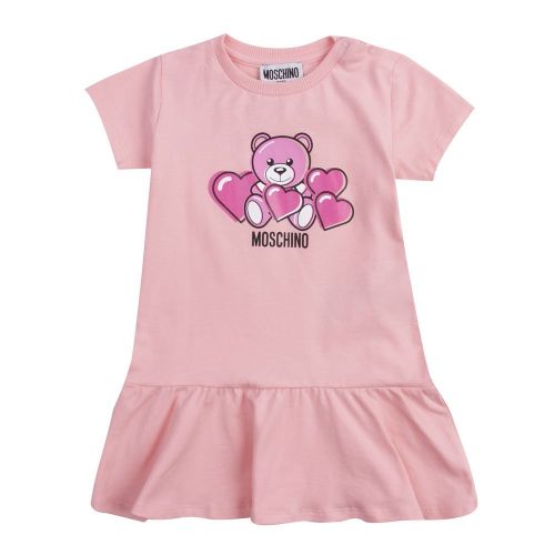Baby Sugar Rose Heart Frill Dress 82036 by Moschino from Hurleys