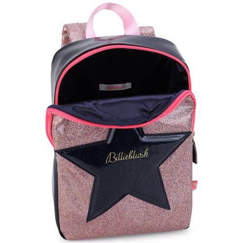 Girls Navy Glitter Star Backpack 111363 by Billieblush from Hurleys
