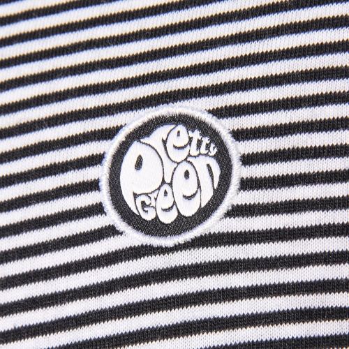 Mens Navy Feeder Stripe S/s Tee Shirt 49444 by Pretty Green from Hurleys