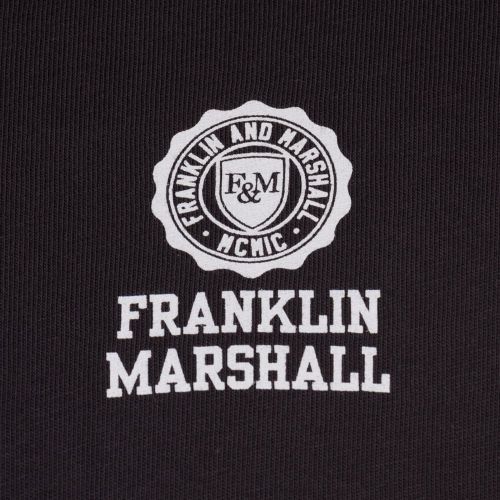 Mens Black Small Logo L/s Tee Shirt 66182 by Franklin + Marshall from Hurleys