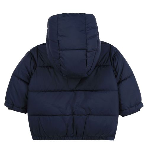 Toddler Navy Branded Hooded Padded Jacket 75630 by BOSS from Hurleys