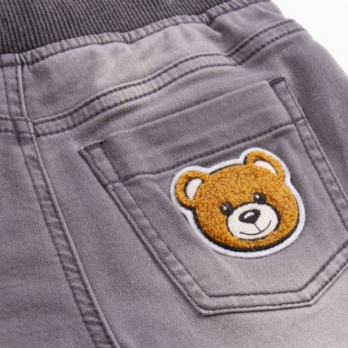 Boys Grey Soft Toy Denim Shorts 58471 by Moschino from Hurleys