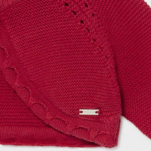 Baby Red Basic Short Cardigan 91501 by Mayoral from Hurleys