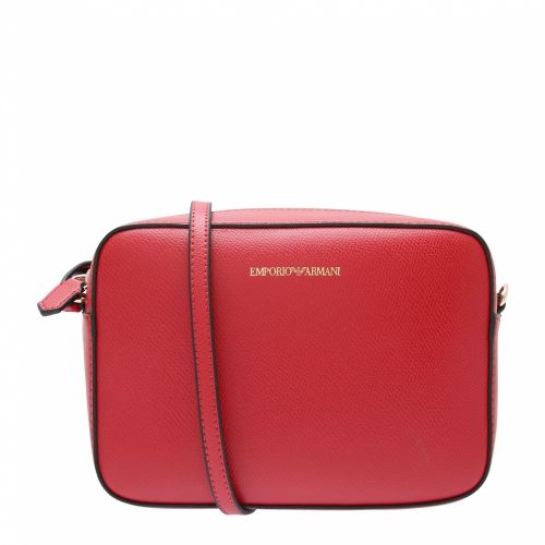 Womens Ruby Branded Camera Bag 50891 by Emporio Armani from Hurleys