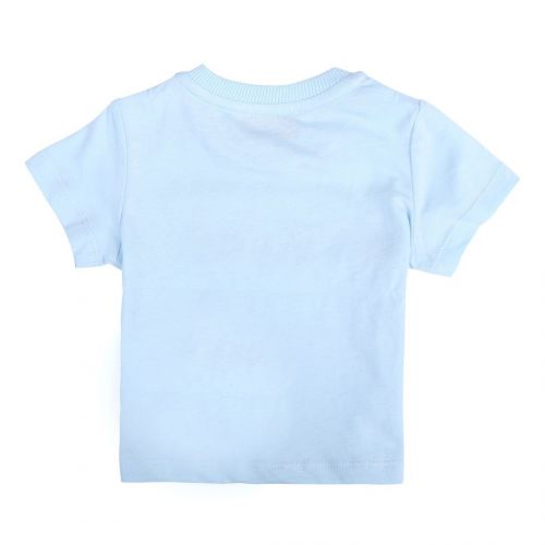 Baby Sky Blue Logo Outline S/s T Shirt 101271 by Moschino from Hurleys
