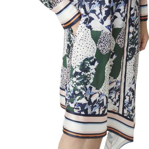 Womens Navy Multi Asha Mix Drape Shirt Dress 53965 by French Connection from Hurleys