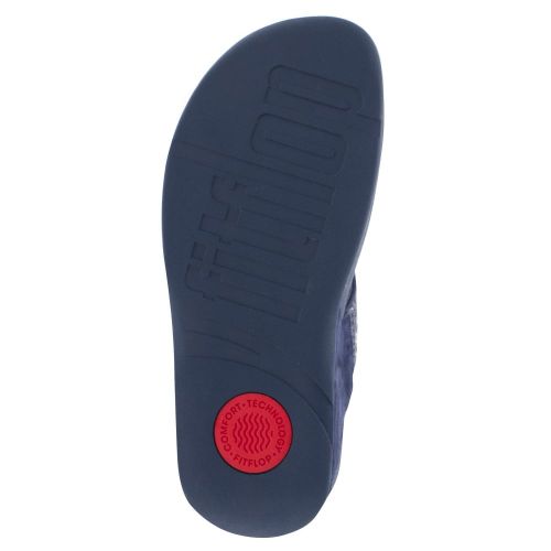 Womens Navy Lulu Popstud Toe-Post Sandals 23837 by FitFlop from Hurleys