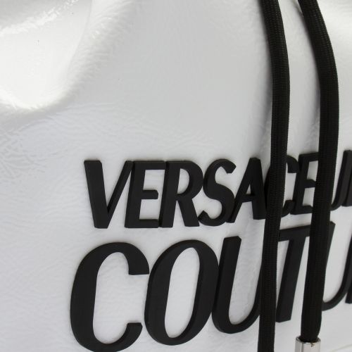 Womens White Branded High Shine Bucket Bag 51115 by Versace Jeans Couture from Hurleys