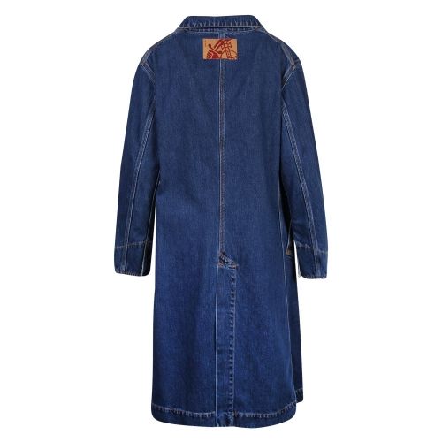 Anglomania Womens Blue Pillar Print Denim Duster Coat 54677 by Vivienne Westwood from Hurleys
