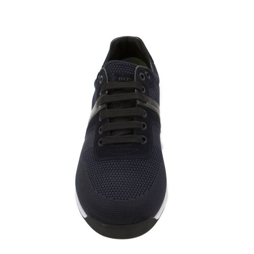 Athleisure Mens Dark Blue Maze_Lowp_Knit Trainers 33682 by BOSS from Hurleys