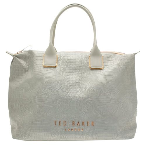Womens Light Grey Remaa Reflective Large Tote Bag 16546 by Ted Baker from Hurleys