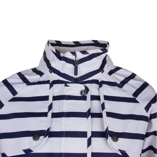 Lifestyle Womens Navy & White Trevose Stripe Jacket 71721 by Barbour from Hurleys