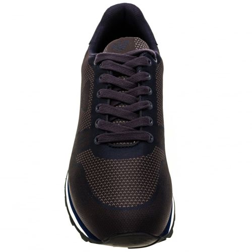 Mens Blue Woven Trainers 62717 by Armani Jeans from Hurleys