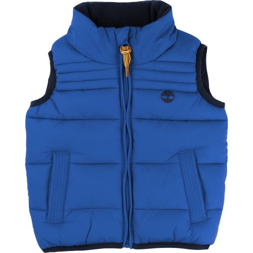 Boys Electric Blue Puffer Gilet 13363 by Timberland from Hurleys