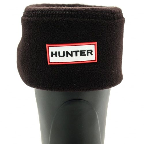 Womens Classic Black Short Fleece Socks 56716 by Hunter from Hurleys