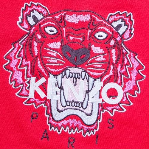 Girls Red Tiger 4 Sweat Top 11731 by Kenzo from Hurleys