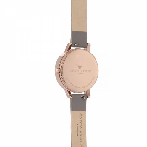 Womens London Grey & Rose Gold The Wishing Watch 33885 by Olivia Burton from Hurleys