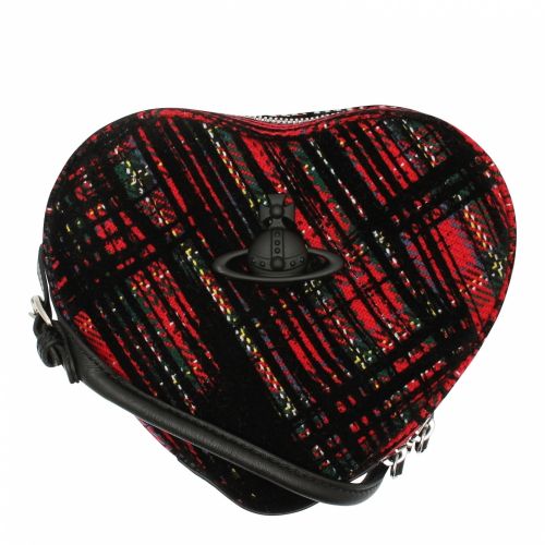 Womens Red Khloe Heart Tartan Crossbody Bag 46912 by Vivienne Westwood from Hurleys