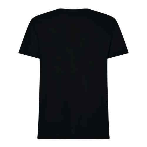 Mens Black Split Chest Stripe S/s T Shirt 89925 by Tommy Hilfiger from Hurleys