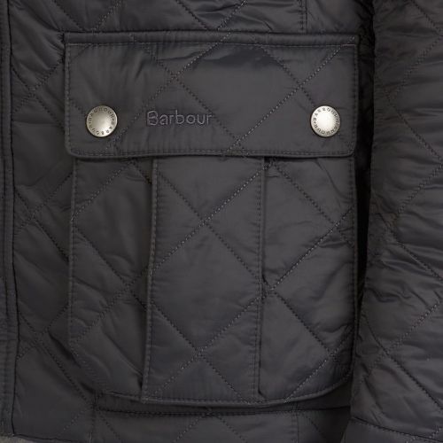 Mens Charcoal Ariel Quilted Jacket 98396 by Barbour International from Hurleys
