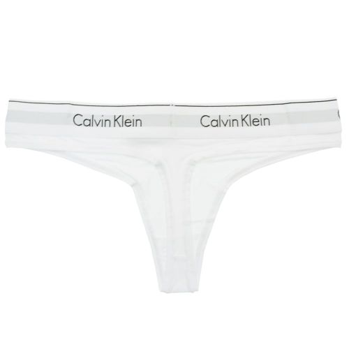 Womens White Classic Thong 8659 by Calvin Klein from Hurleys