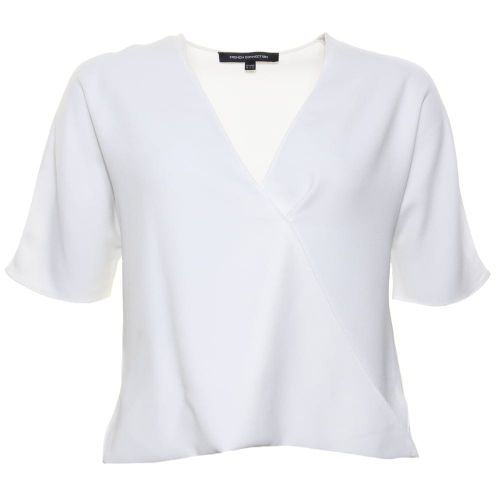 Womens Summer White Arrow Crepe Wrapover Top 39757 by French Connection from Hurleys