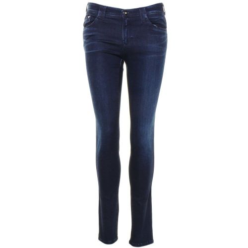 Womens Blue J28 Sateen Stretch Skinny Fit Jeans 72967 by Armani Jeans from Hurleys