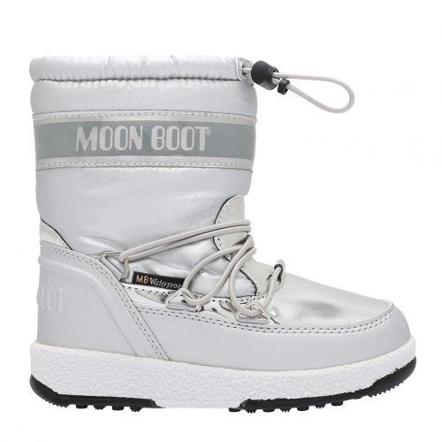 Junior Silver Soft Waterproof Boots (27-34) 96254 by Moon Boot from Hurleys