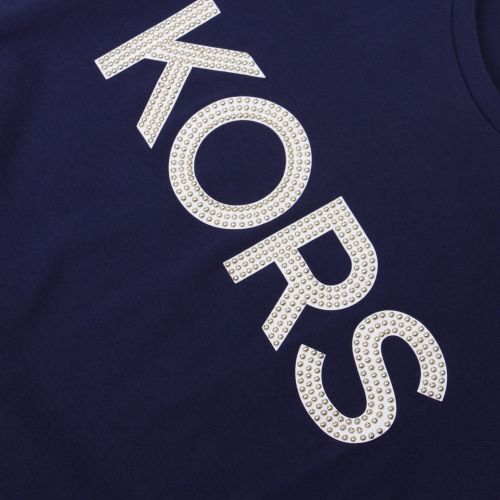 Womens True Navy Kors Graphic S/s T Shirt 41813 by Michael Kors from Hurleys
