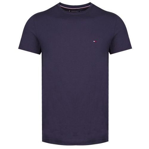 Mens Navy Basic Logo Slim Fit S/s T Shirt 39142 by Tommy Hilfiger from Hurleys