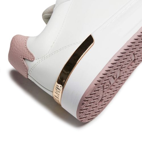 Womens White/Pink GRFTR Trainers 57228 by Mallet from Hurleys