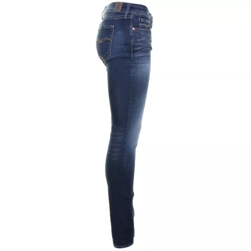 Womens Blue Luz Hyperflex Skinny Fit Jeans 42162 by Replay from Hurleys